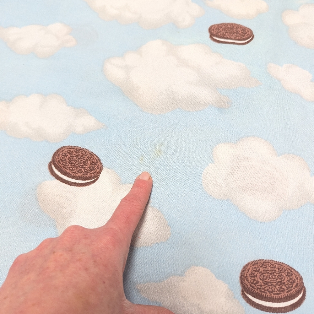 Vintage "Dreaming Of Oreo" Cookie Clouds Springs Twin Flat Sheet 60" X 98" READ - Picture 7 of 8